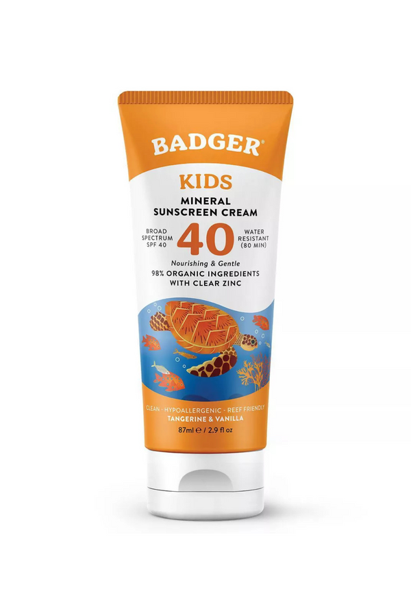 Badger - Mineral Kids Sunscreen Cream - SPF 40