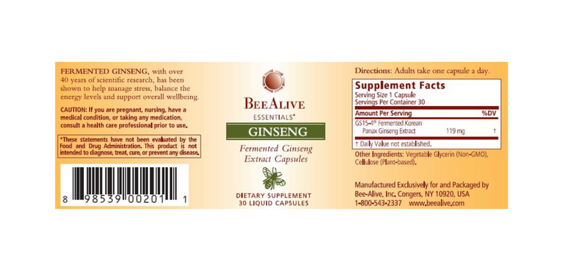 Fermented Ginseng capsules